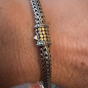 John Hardy gold and sterling bracelet